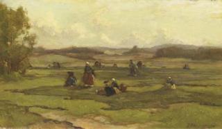 Johannes Evert Akkeringa - Nettenboetsters: netmenders in the dunes