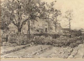 Johannes Evert Hendrik Akkeringa - Bij Loosduinen: the kitchen garden