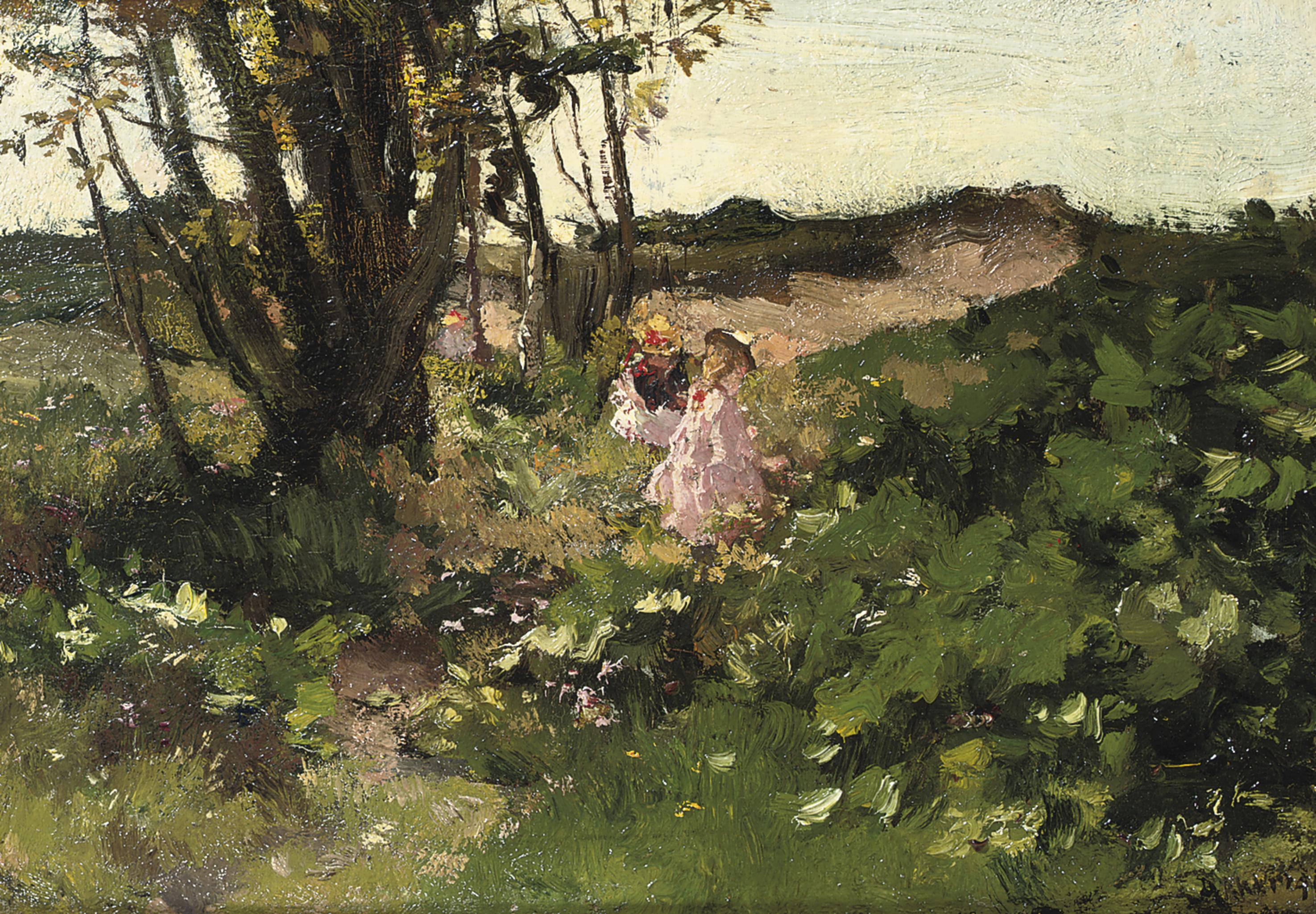 Johannes Evert Hendrik Akkeringa - Children playing in the dunes