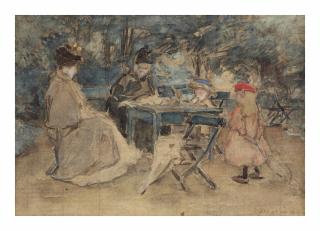 Johannes Evert Hendrik Akkeringa - Een theemiddagje: an afternoon tea in The Hague