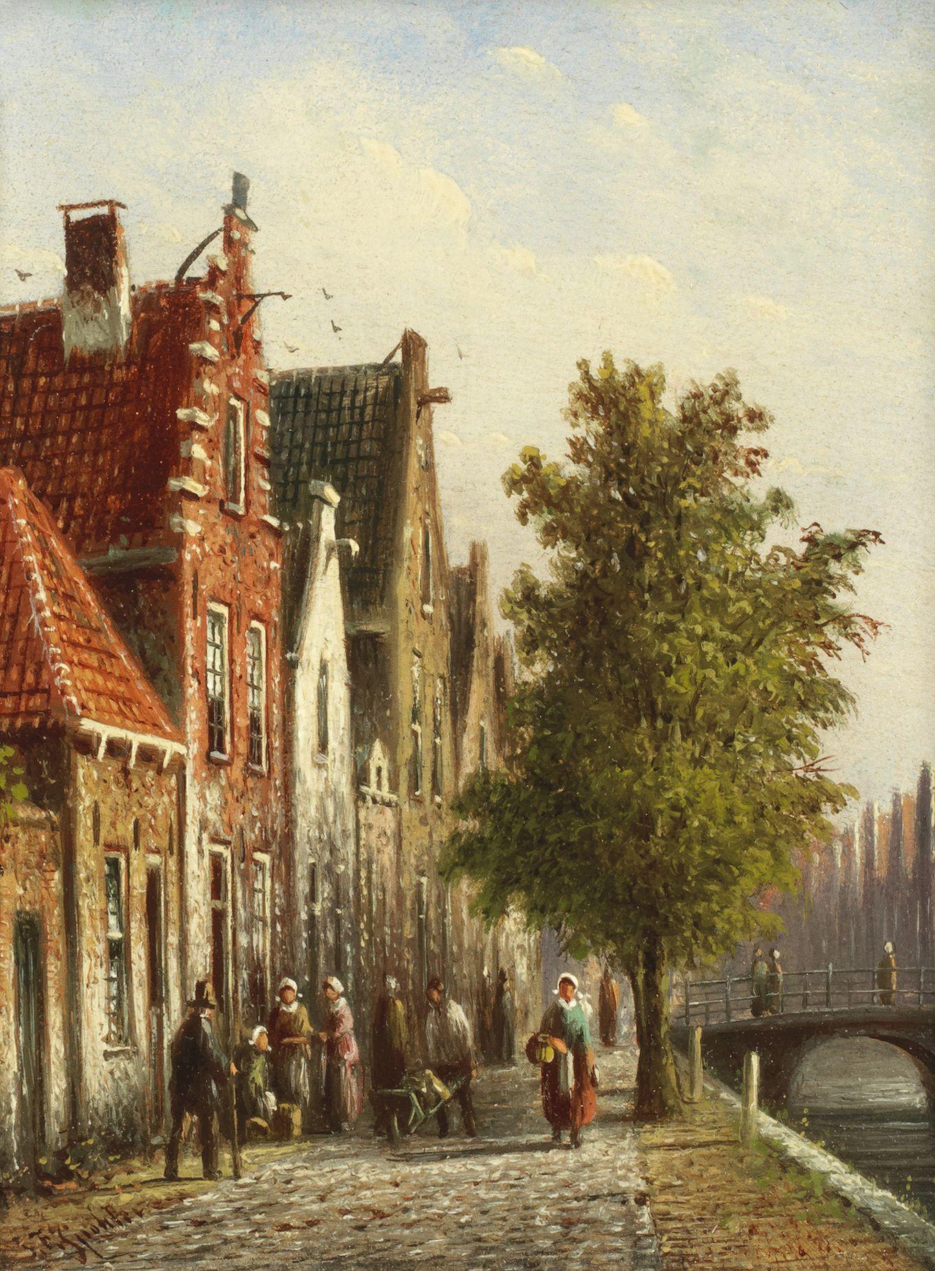 Johannes Franciscus Spohler - Brewers\' Canal, Amsterdam