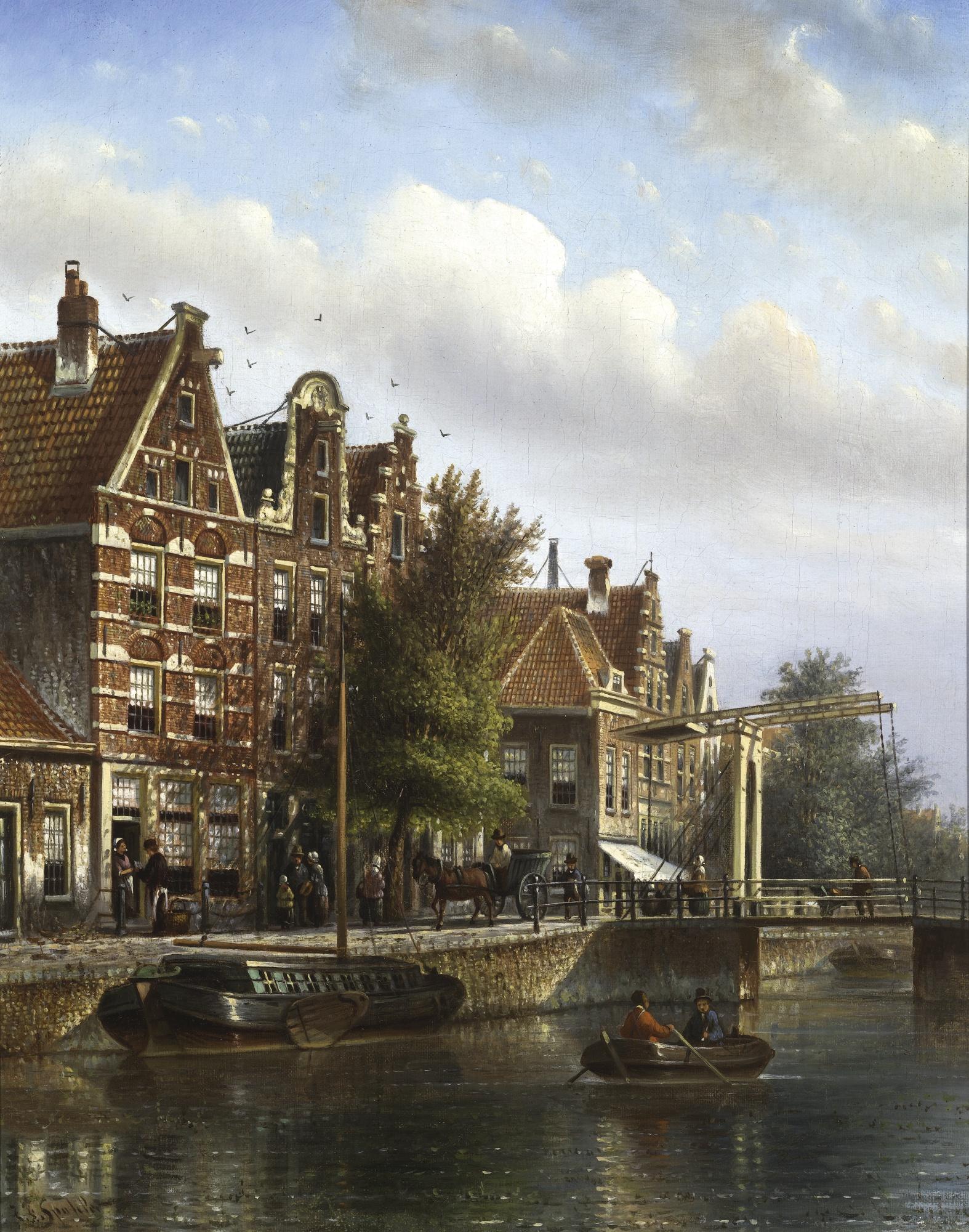 Johannes Franciscus Spohler - Dutch A Dutch Canal