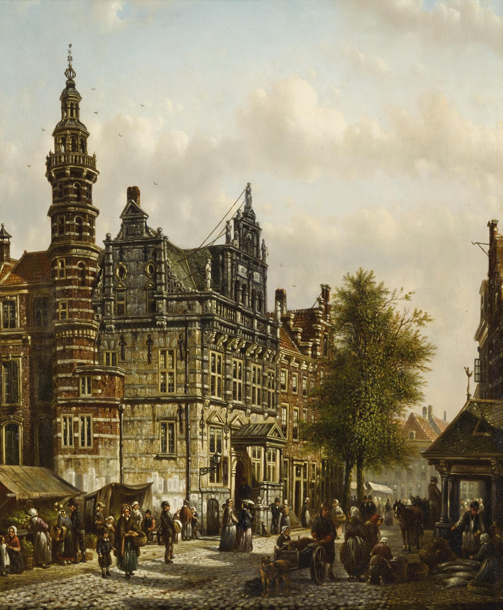 Johannes Franciscus Spohler - Dutch old City Hall, The Hague 