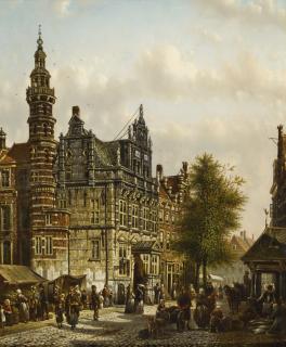 Johannes Franciscus Spohler - Dutch old City Hall, The Hague 