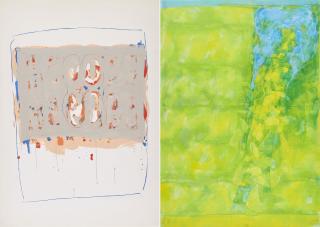 Johannes Geccelli - Konvolut von 1 Gouache und 1 Serigrafie.