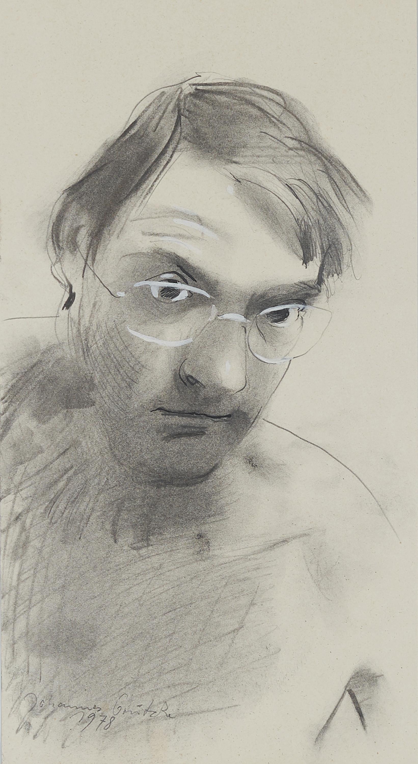 Johannes Grützke - Ohne Titel (Selbstporträt).