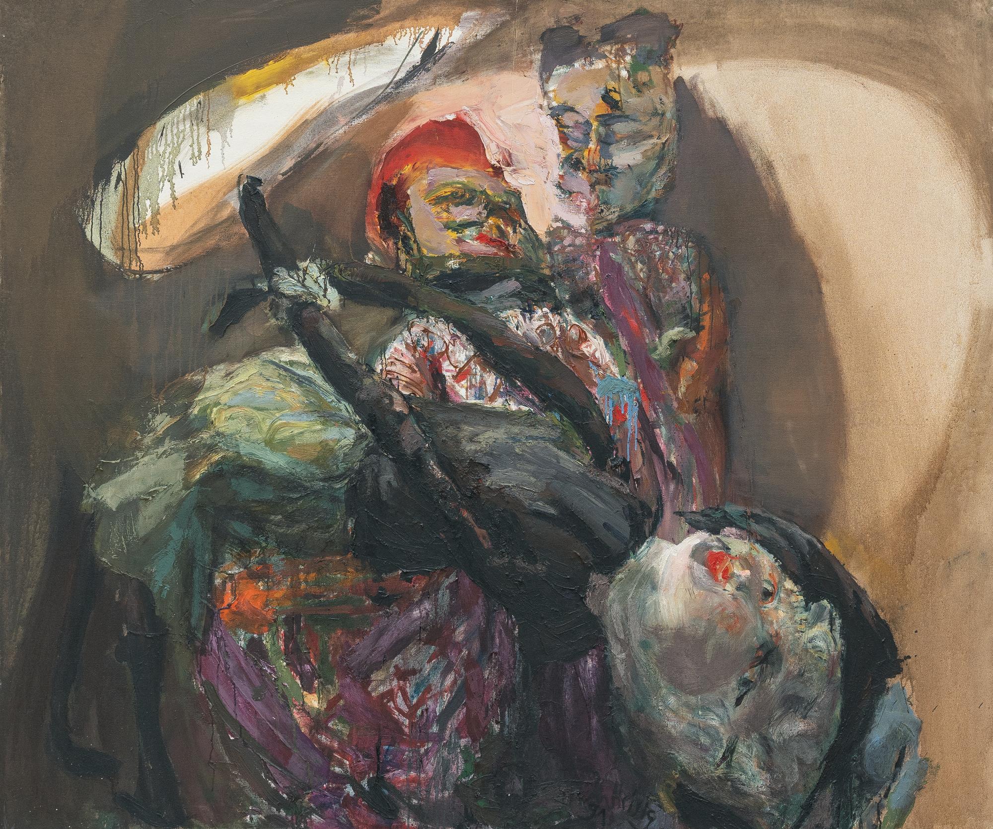 Johannes Heisig - Ohne Titel (Das Trio I)