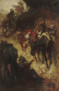 Johannes Hendricus Jurres - Cavalrists resting