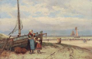 Johannes Hermanus Barend Koekkoek - Bringing The Catch Home