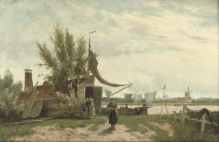 Johannes Hermanus Barend Koekkoek - By the canal
