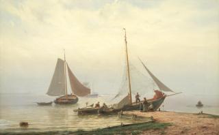 Johannes Hermanus Barend Koekkoek - On The Zuiderzee