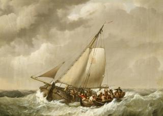 Johannes Hermanus Koekkoek - Rettung auf stürmischer See