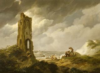 Johannes Hermanus Koekkoek - Schiffbruch vor der Küste Zeelands