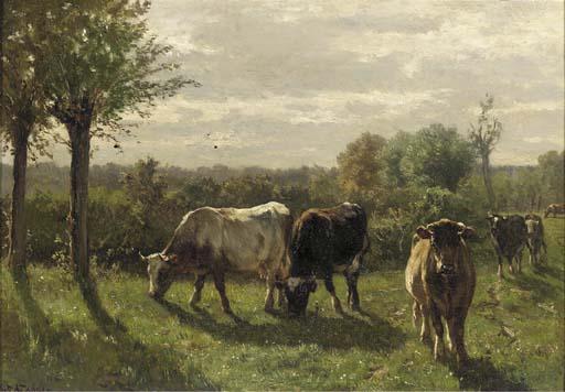 Johannes Hubertus Leonardus De Haas - Paturage en Hollande