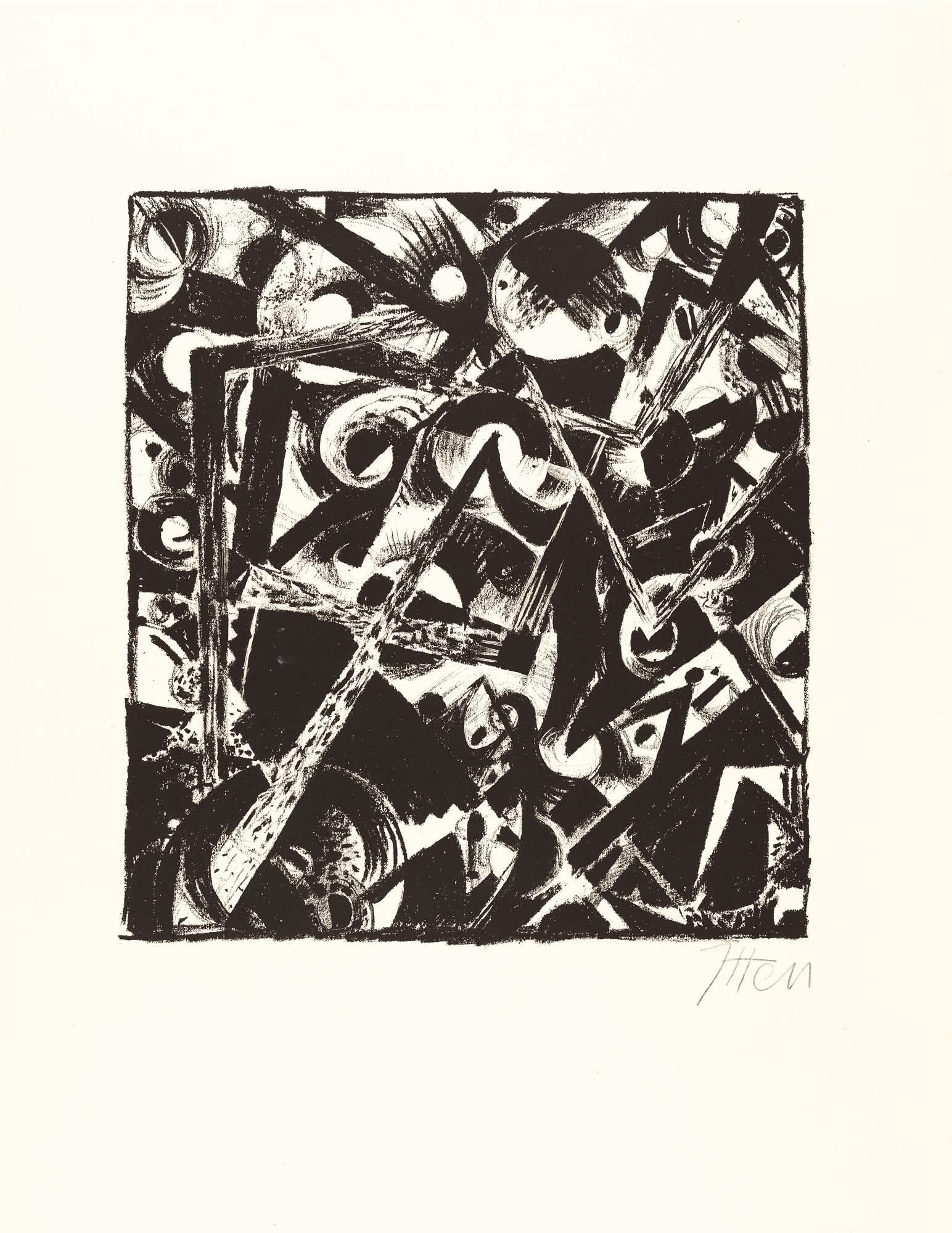 Johannes Itten - Bl. 7 aus: Johannes Itten. 10 Originallithographien.