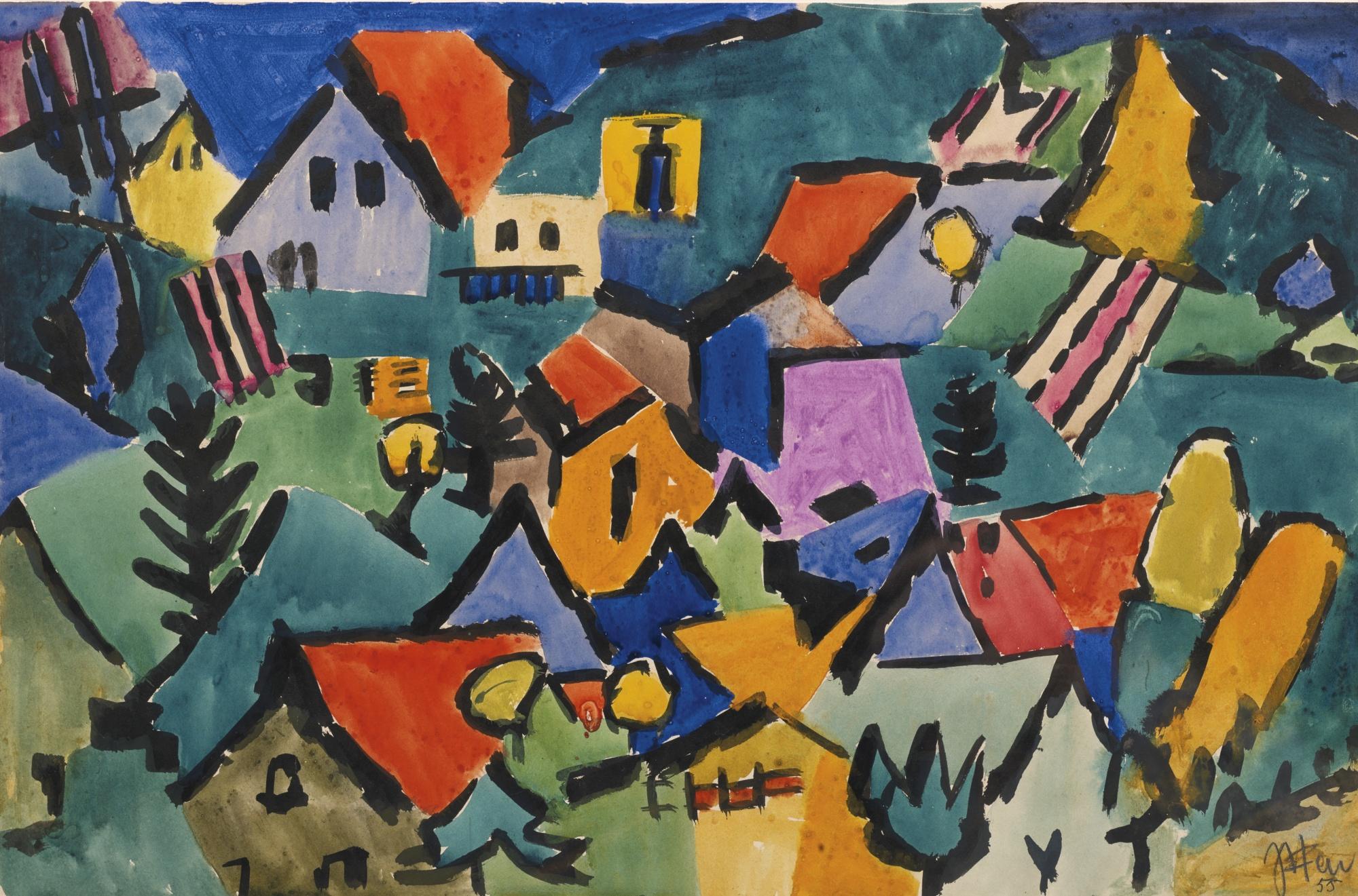 Johannes Itten - Das Bunte Dorf, 1955
