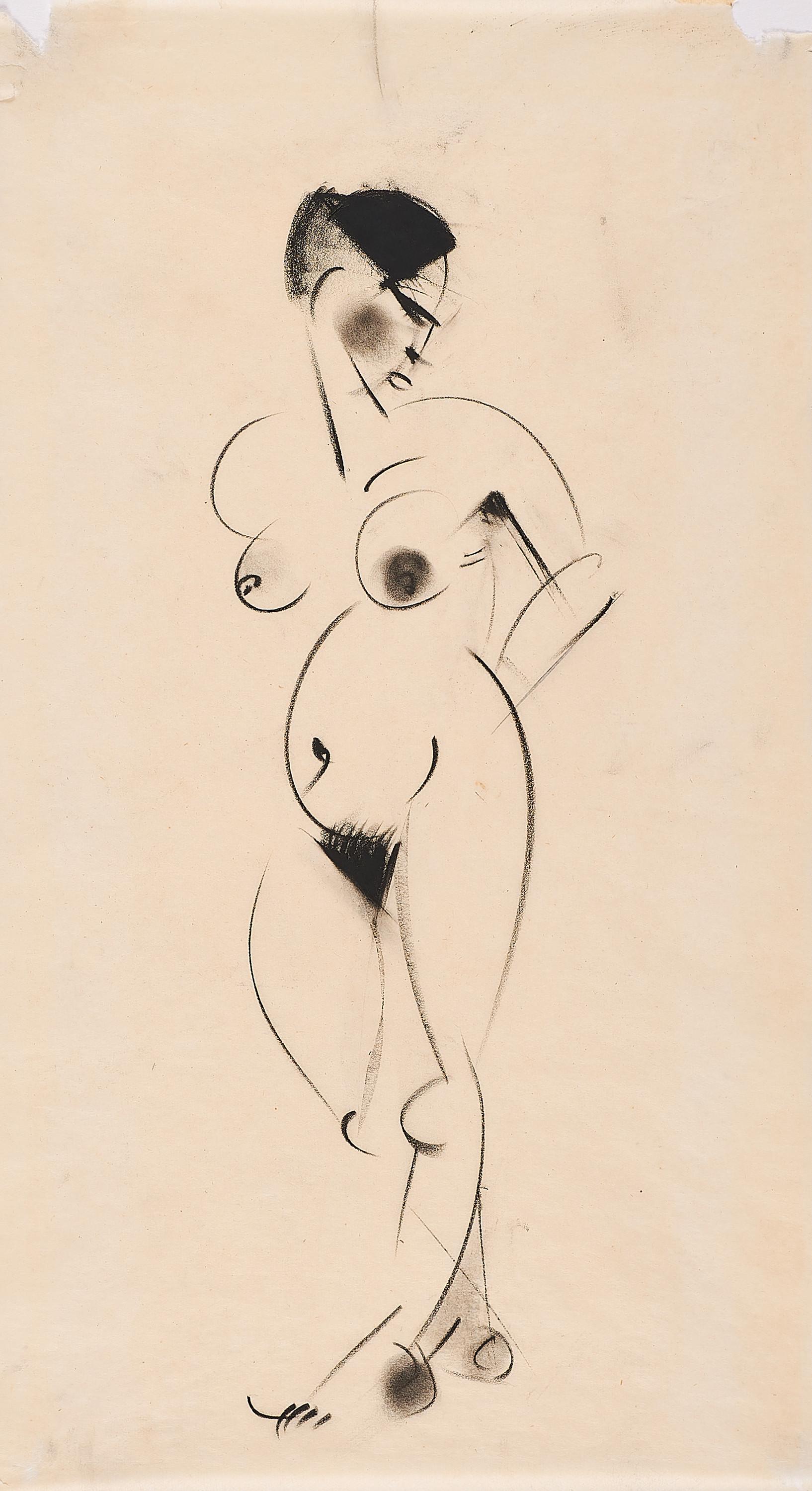 Johannes Itten - Frauenakt.