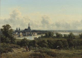 Johannes Joseph Destrée - Gezicht Op Arnhem: A Panoramic View of Arnhem