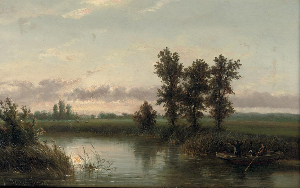 Johannes Josephus Destrée - The duck hunt