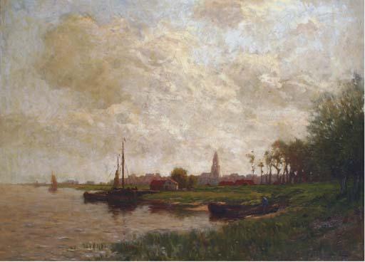 Johannes Karel Leurs - Along A River