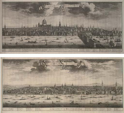 Johannes Kip - A Prospect of the City of London; and A Prospect of the City of Westminster