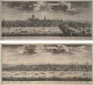 Johannes Kip - A Prospect of the City of London; and A Prospect of the City of Westminster