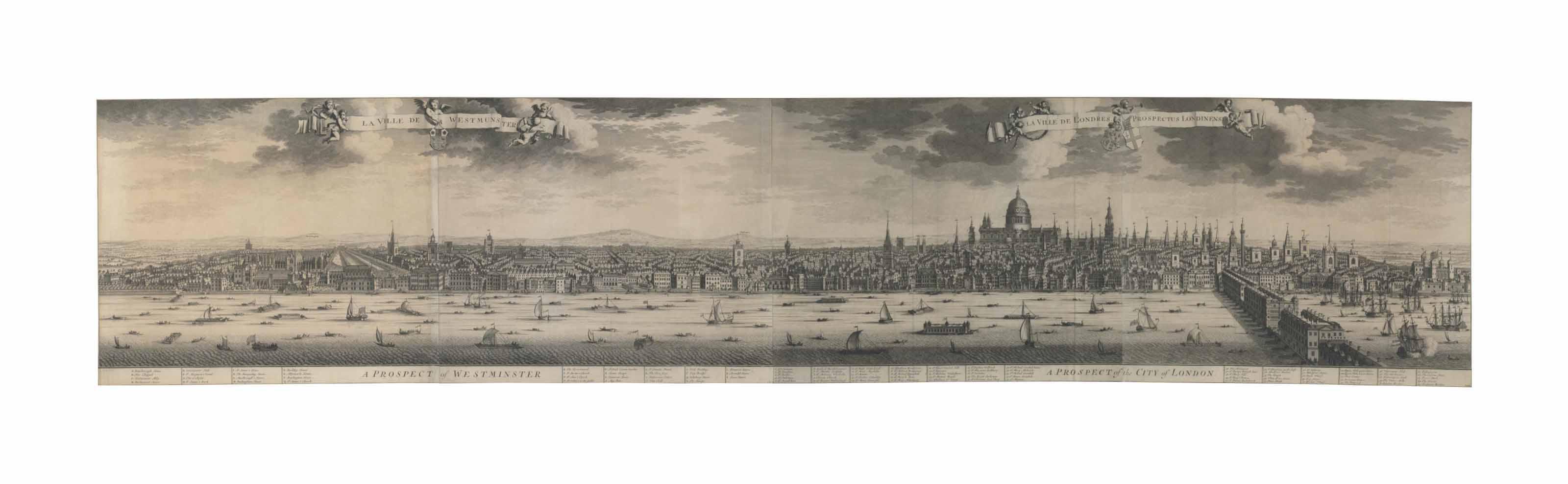 Johannes Kip - A Prospect of Westminster & A Prospect of the City of London