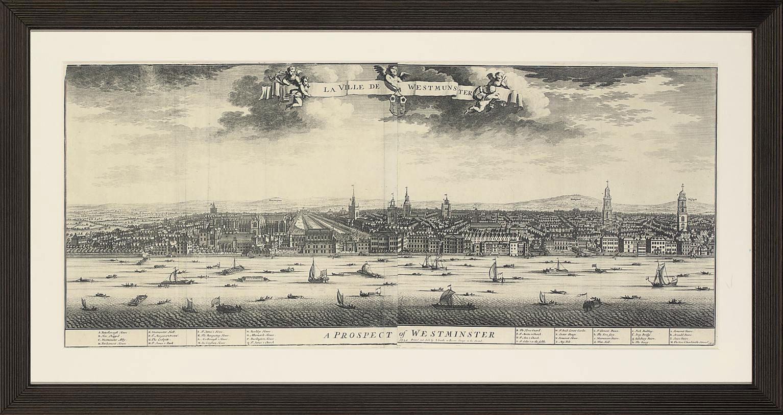 Johannes Kip - A Prospect of Westminster; and A Prospect of the City of London