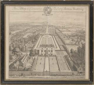 Johannes Kip - The Abbey in Cirencester, The Seat of Thomas Master Esq