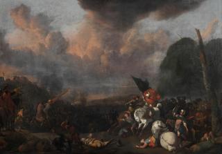 Johannes Lingelbach - A cavalry skirmish between Christians and Ottomans
