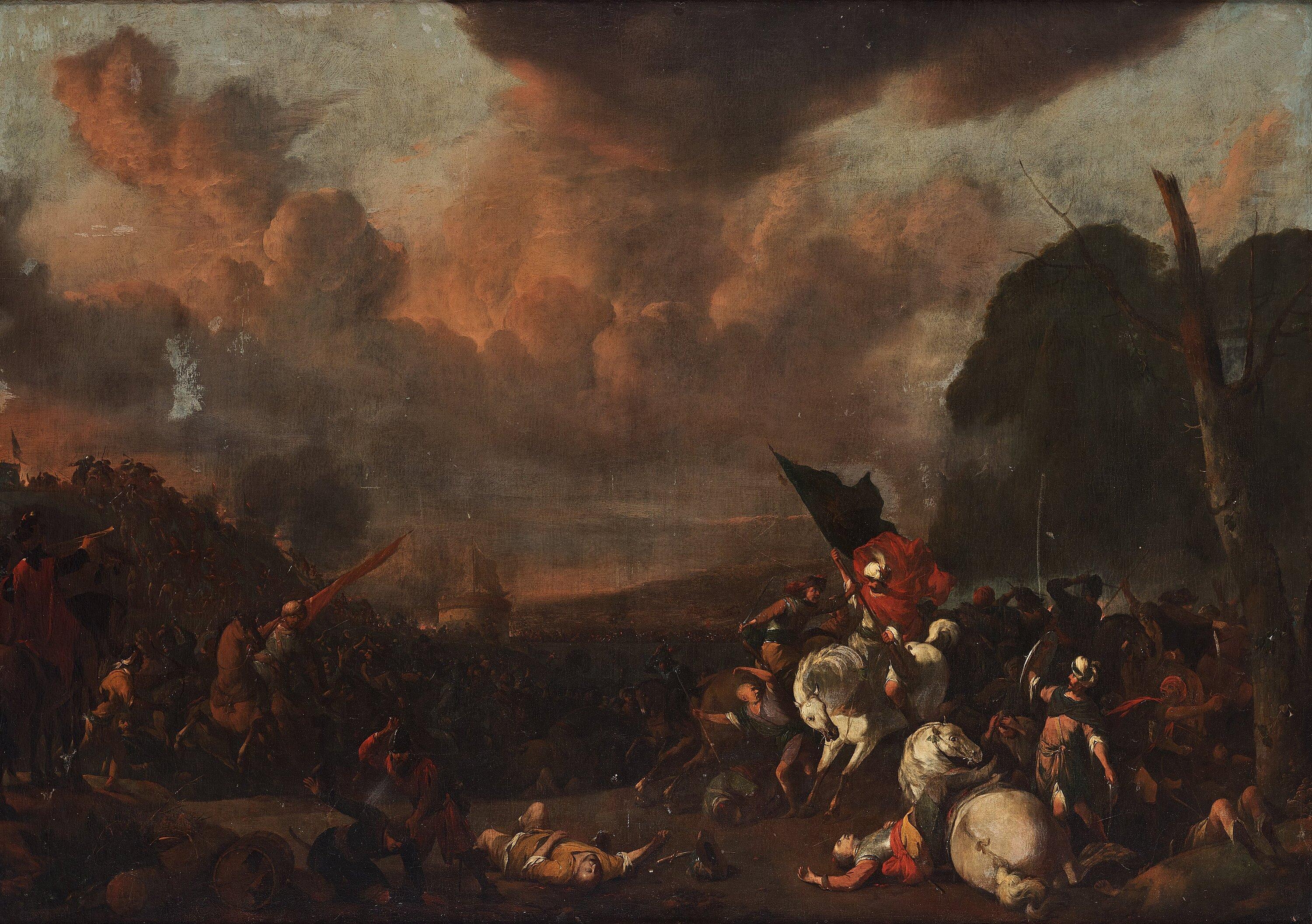 Johannes Lingelbach - Battle between christians and ottomans