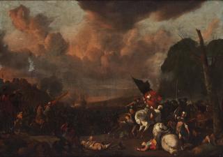 Johannes Lingelbach - Battle between christians and ottomans