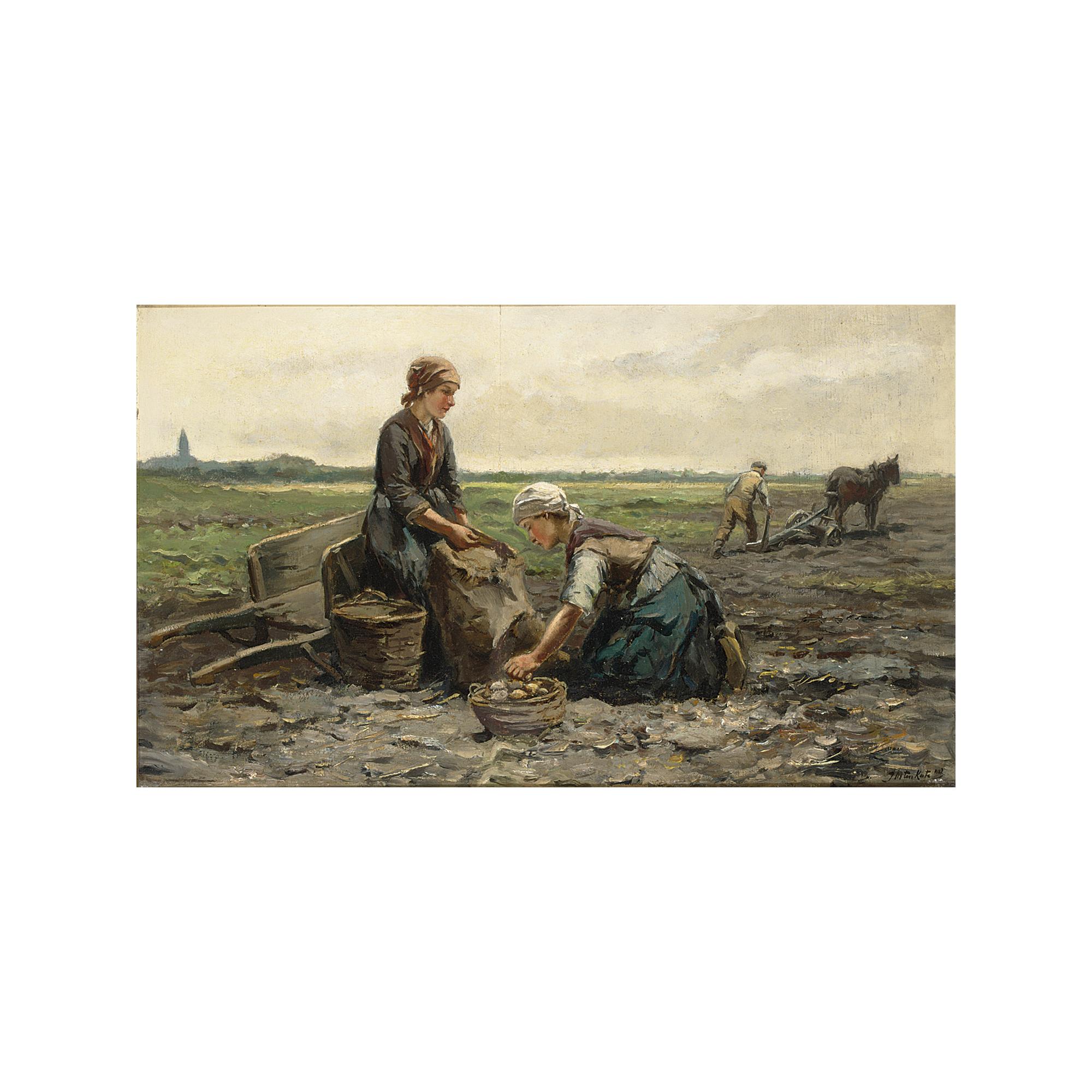 Johannes Marinus Ten Kate - The Potato Harvest