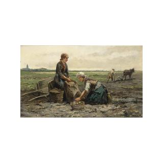 Johannes Marinus Ten Kate - The Potato Harvest