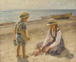 Johannes Martin Fastings Wilhjelm - On the beach