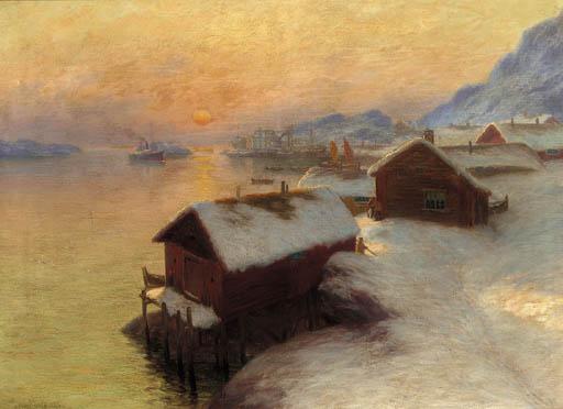Johannes Martin Grimelund - Shipping off the Lofoten Islands