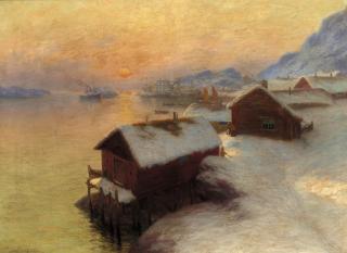 Johannes Martin Grimelund - Shipping off the Lofoten Islands
