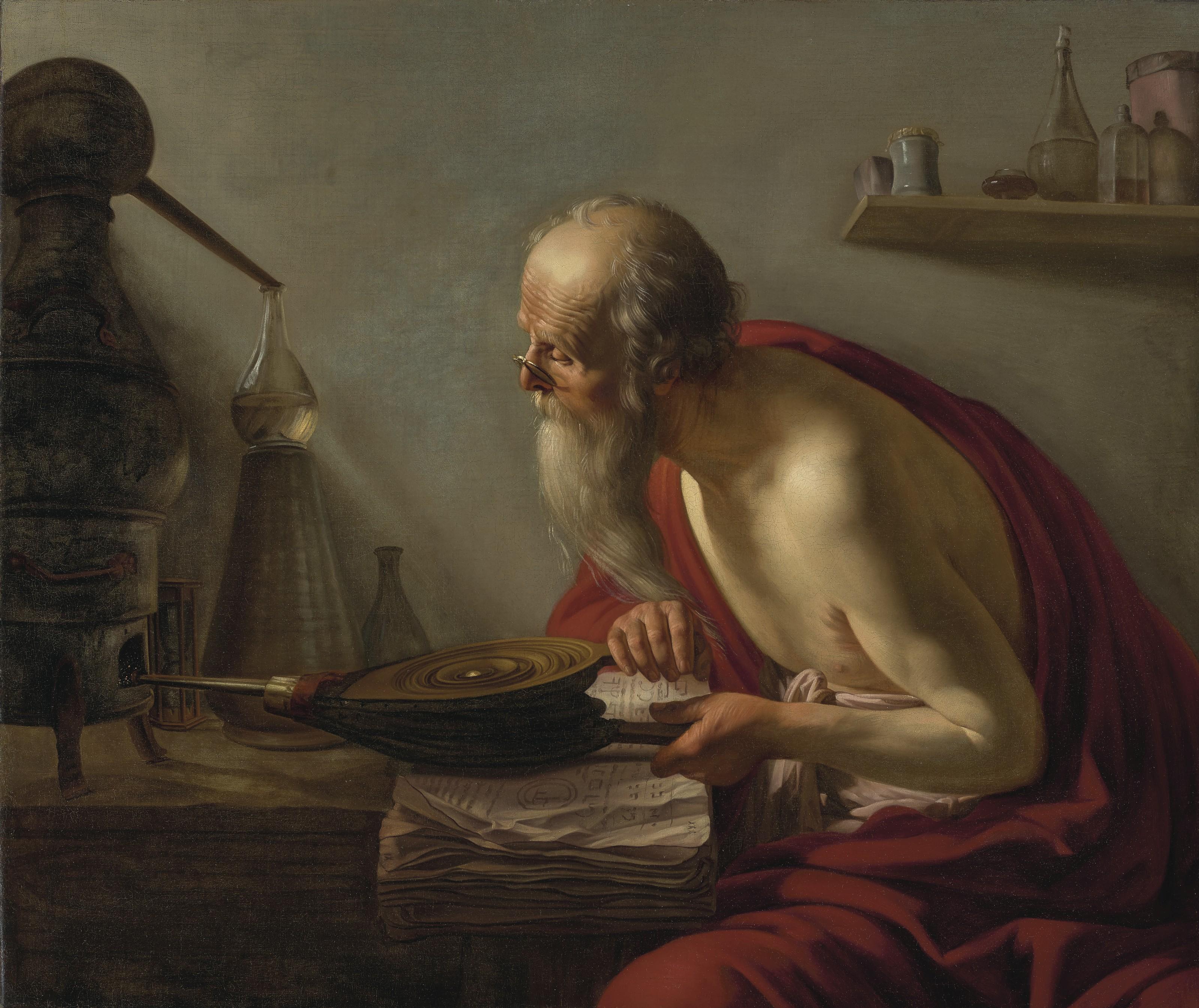 Johannes Moreelse - An old alchemist in his study
