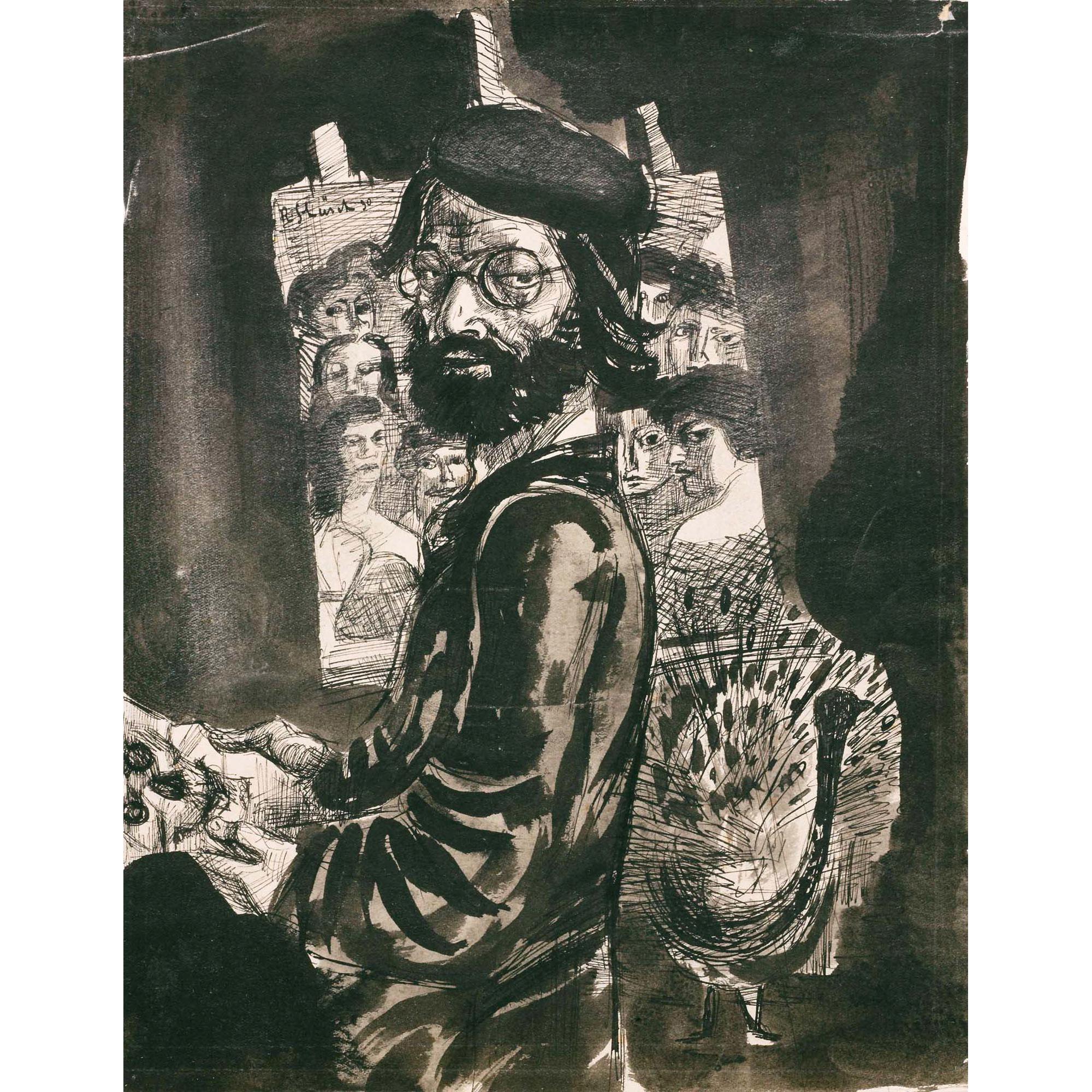 Johannes Robert Schürch - Selbstbildnis Im Atelier, 1930 Self-Portrait In The Studio, 1930