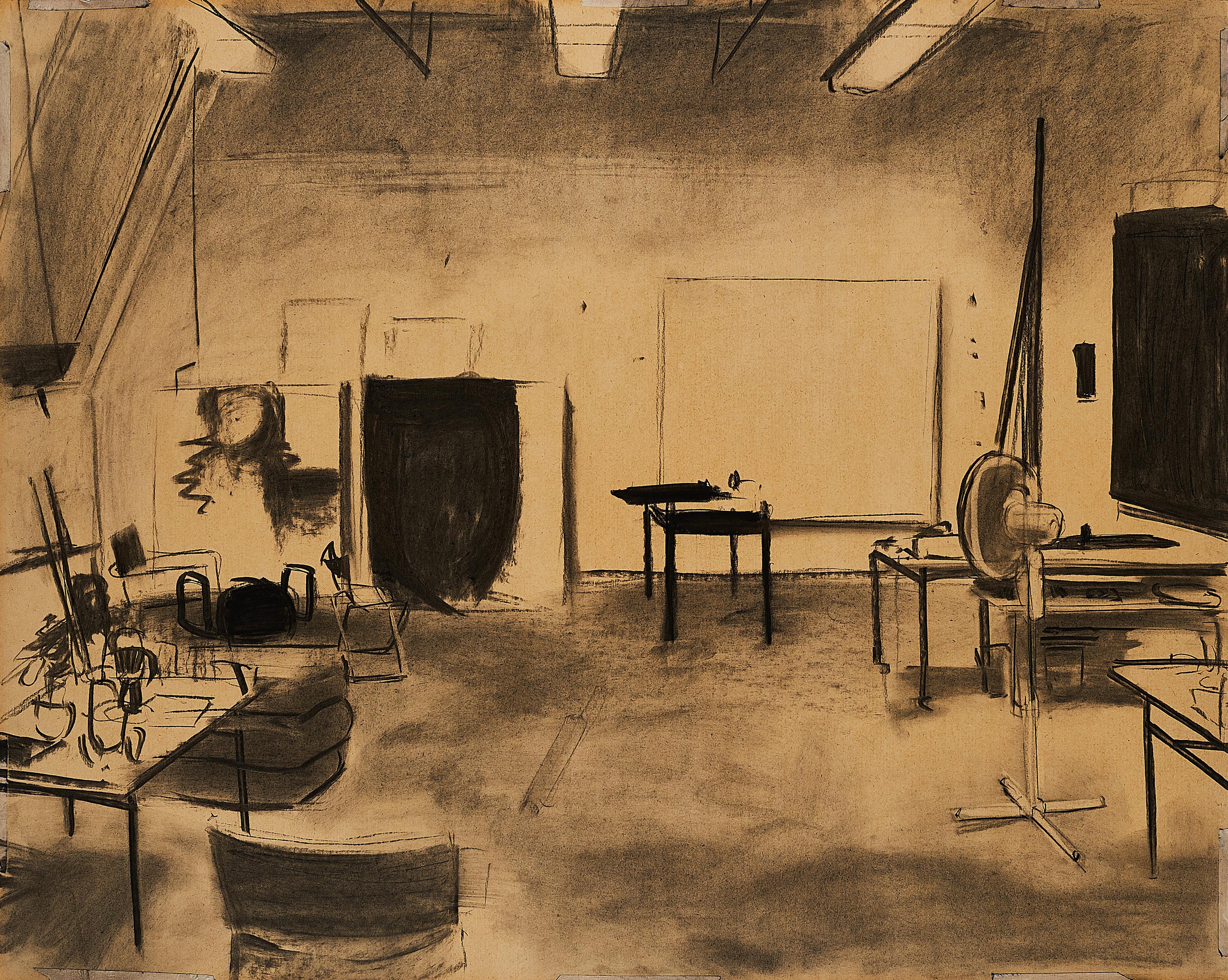 Johannes Rochhausen - Raumstudie (Atelieransicht)