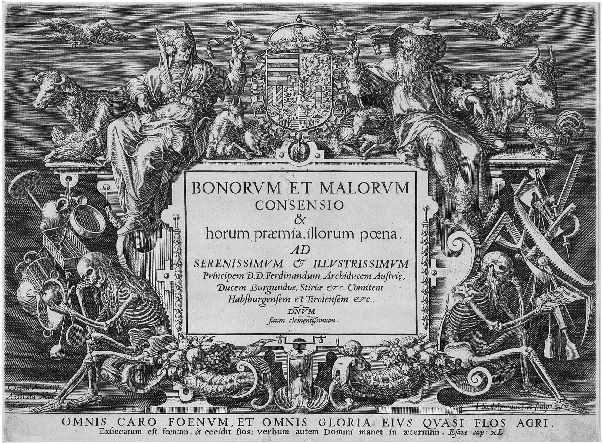Johannes Sadeler d. Ä. - Bonorum et malorum consensio.