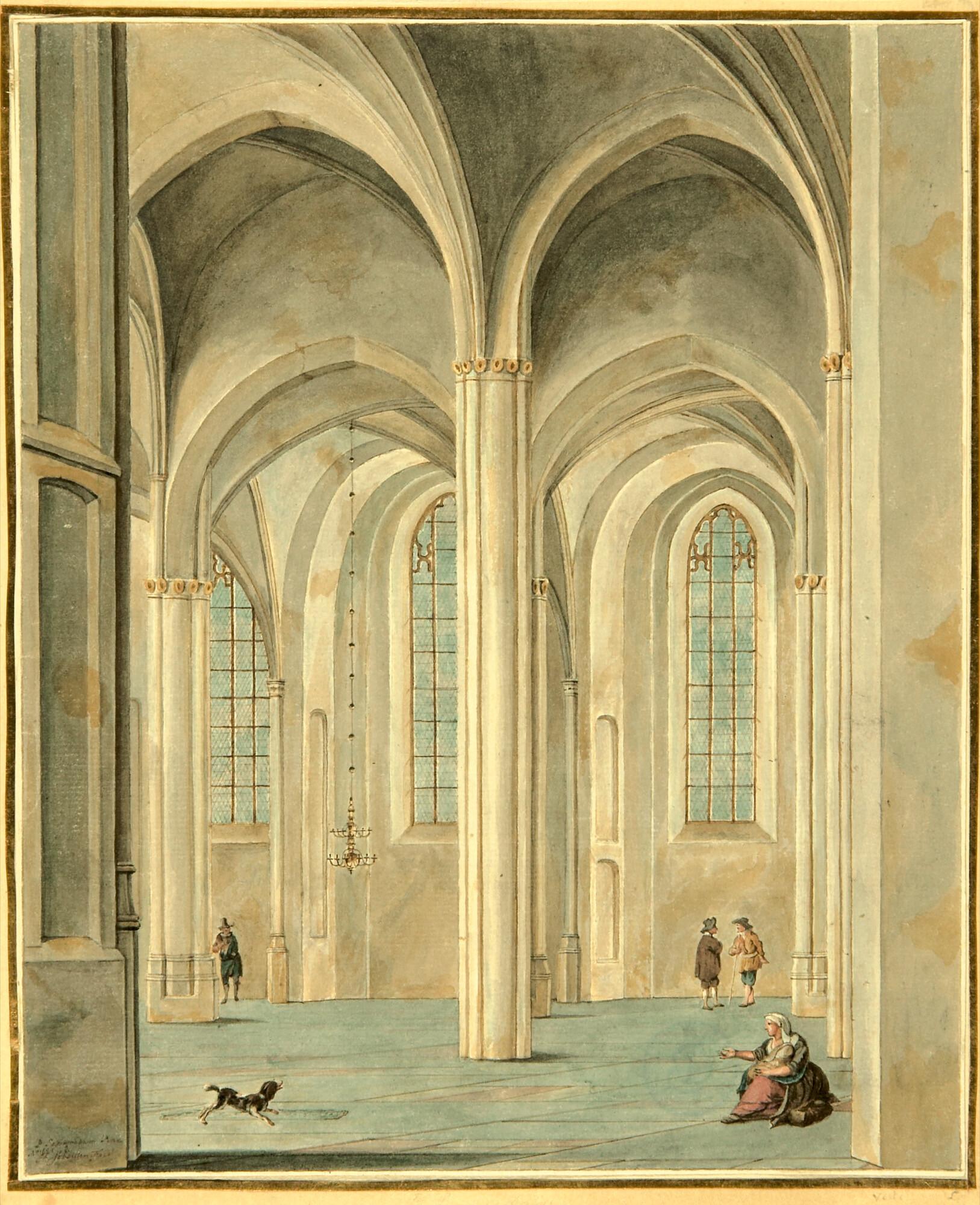 Johannes Schouten - Kircheninterieur nach Saenredam.