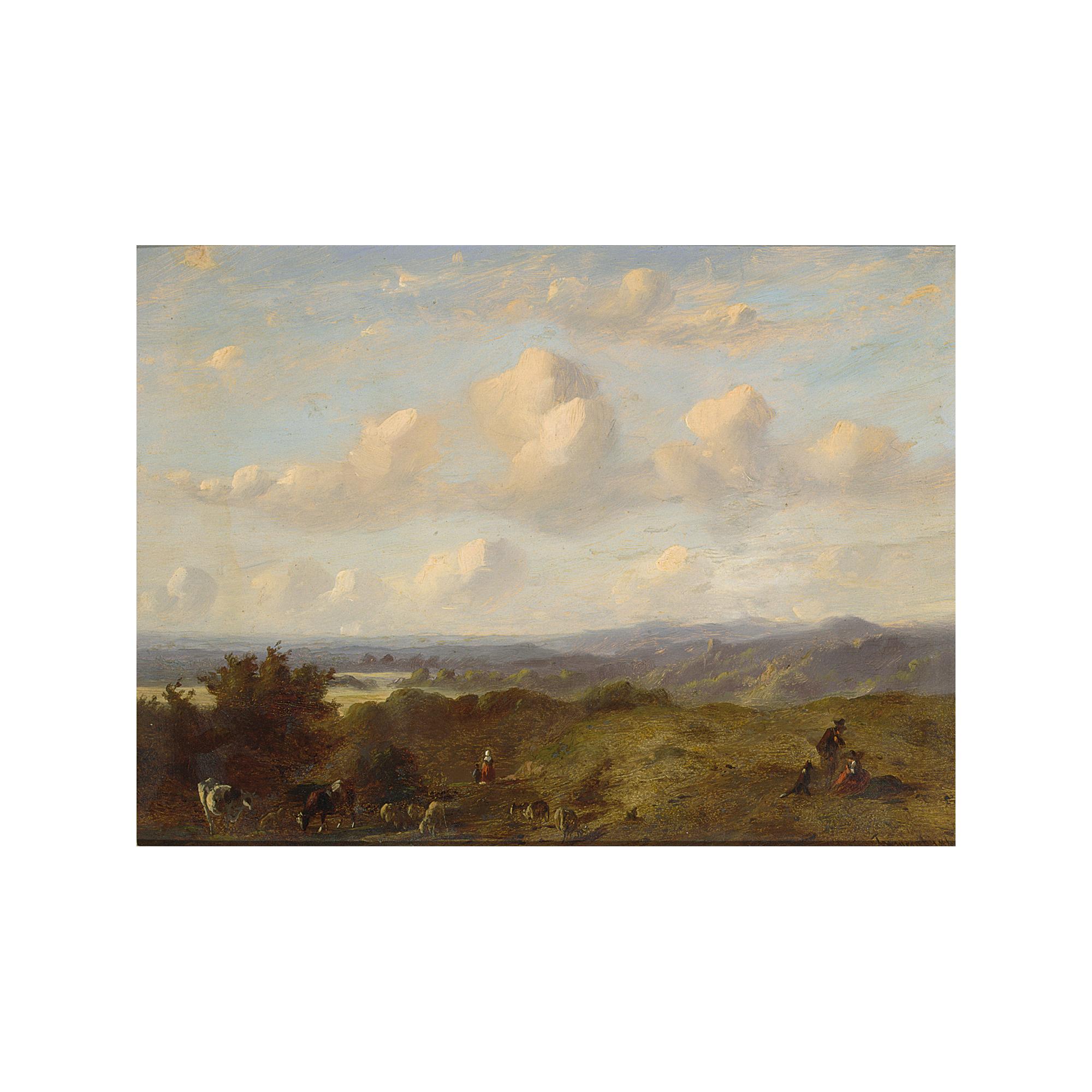 Johannes Tavenraat - A Panoramic Landscape Near Cleve