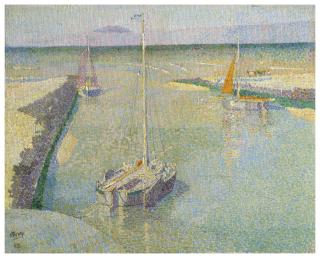 Johannes Theodorus Toorop - Uitmonding van den Rijn ou Le Port de Katwijk