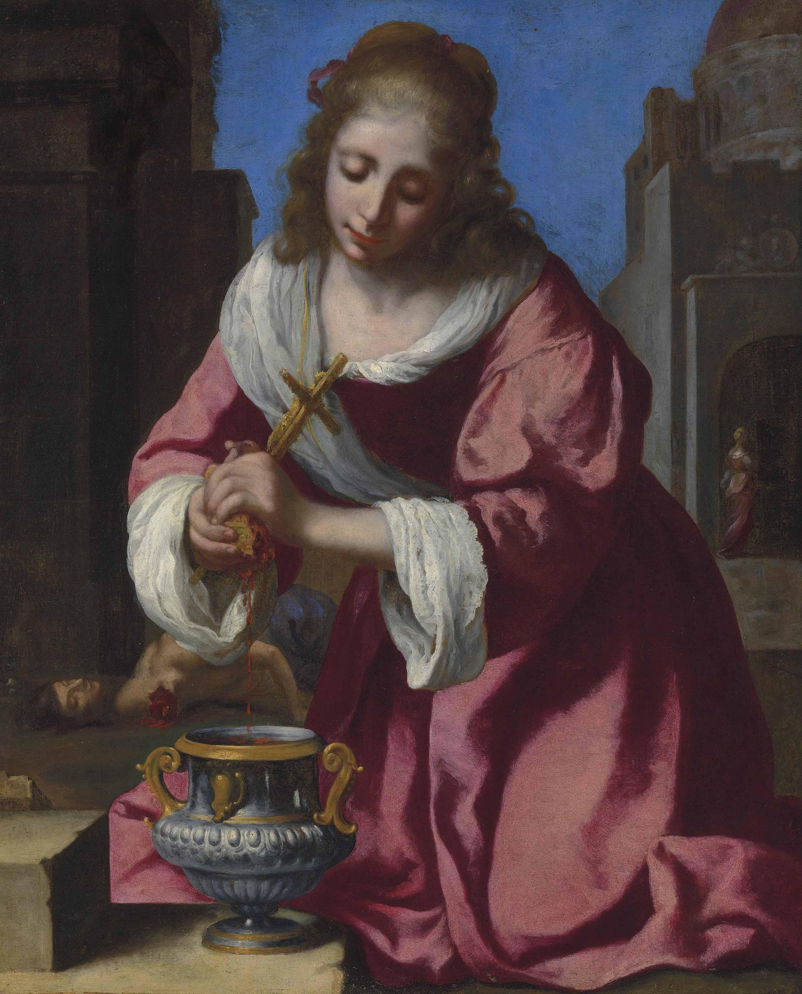 Johannes Vermeer - Saint Praxedis