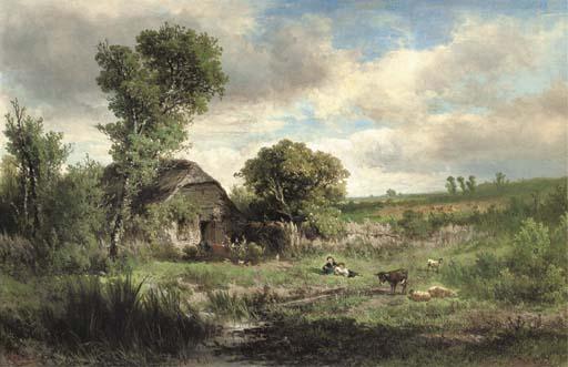 Johannes Warnardus Bilders - A country idyll