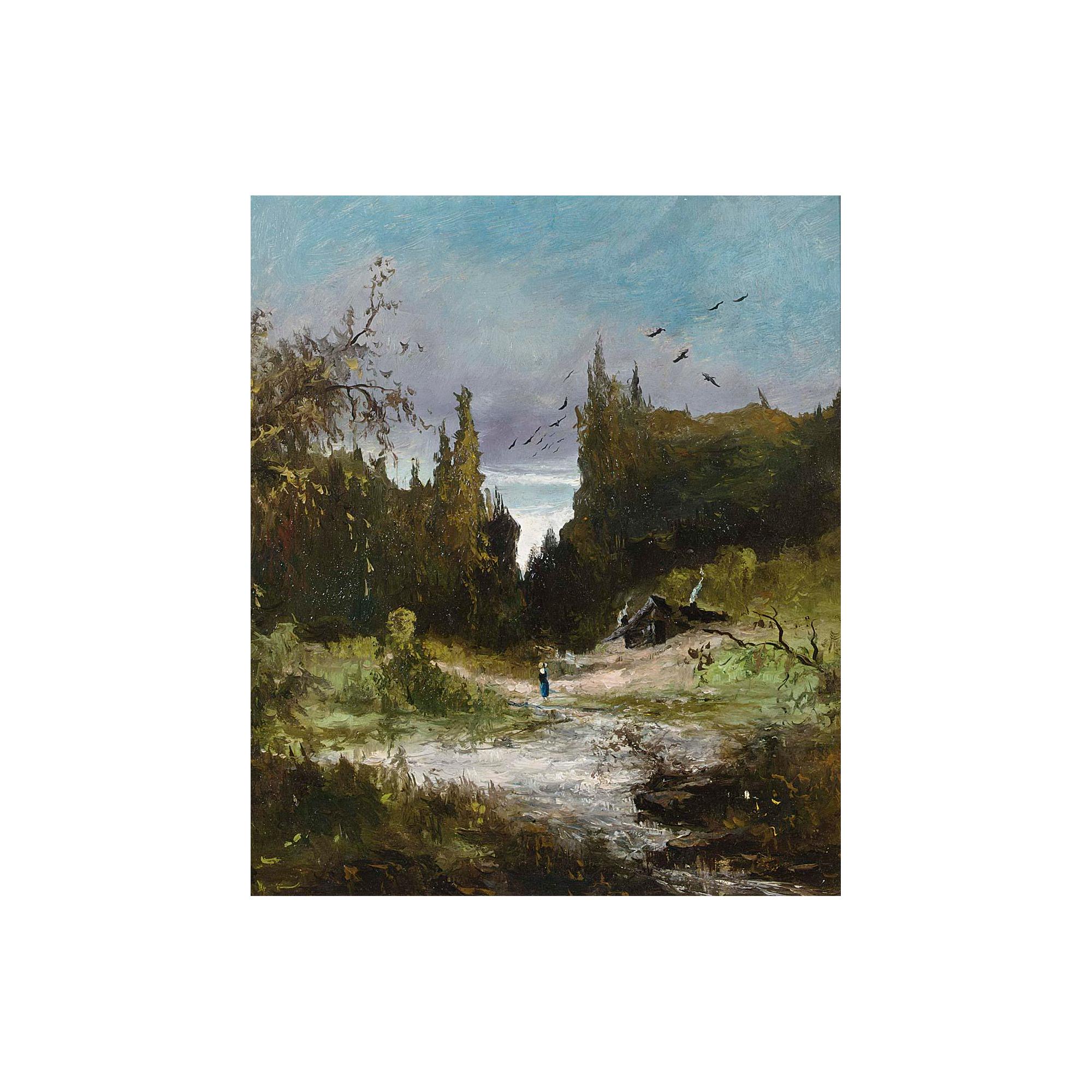 Johannes Warnardus Bilders - A Figure In A Mountainous Landscape