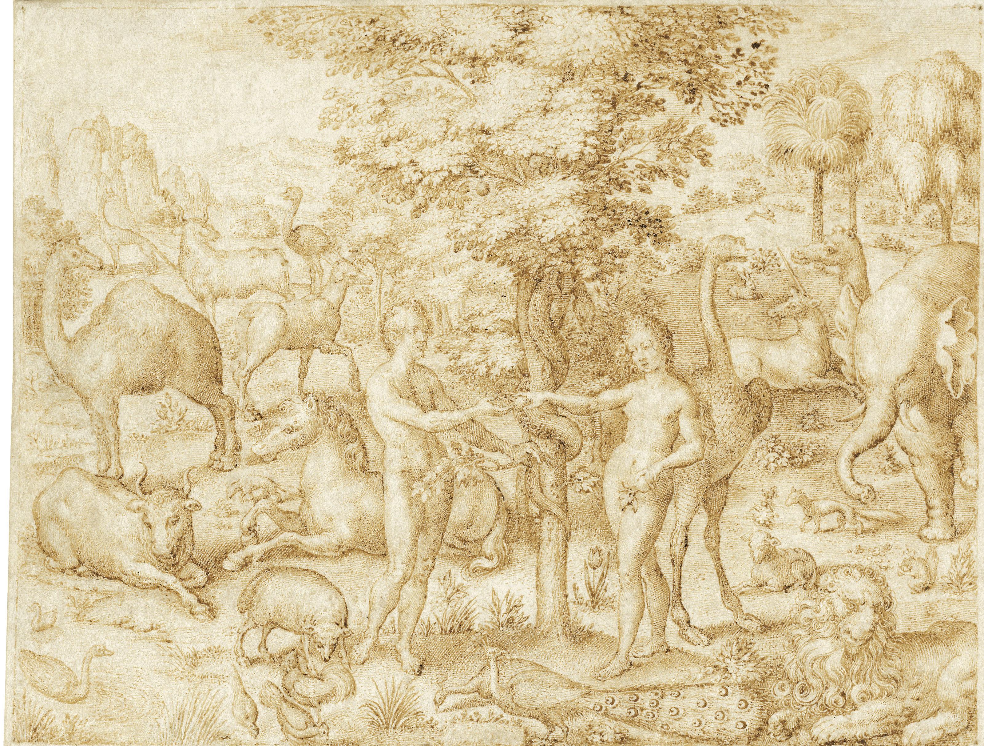 Johannes Wierix - The Fall of Man