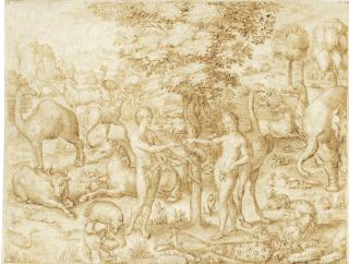 Johannes Wierix - The Fall of Man