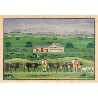 Johannes Zülle - Alpfahrt, 1921 Cattle Lift, 1921